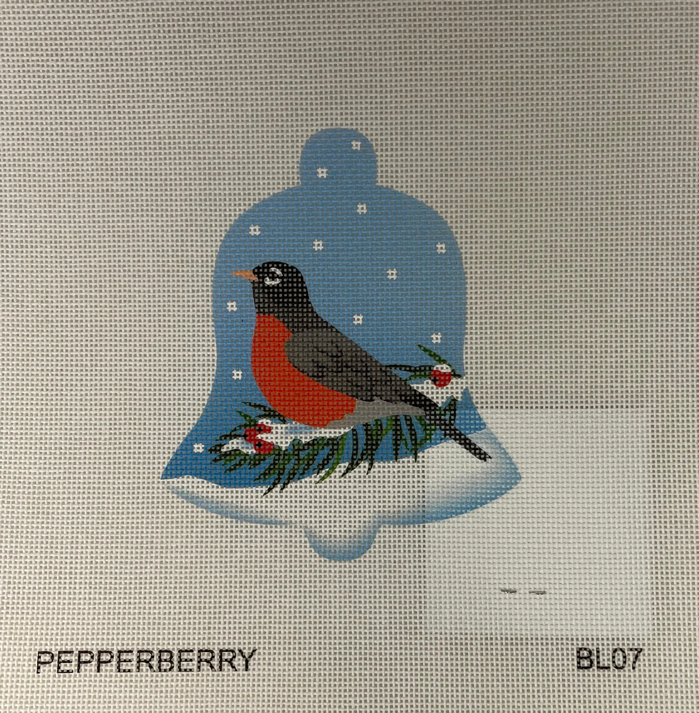 * Pepperberry Designs BL07 Robin Snow Bell