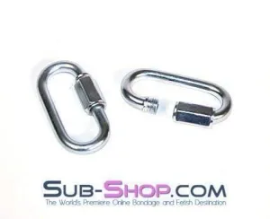 0765A    Pair of Quick Links Bondage Cuffs Connection Links