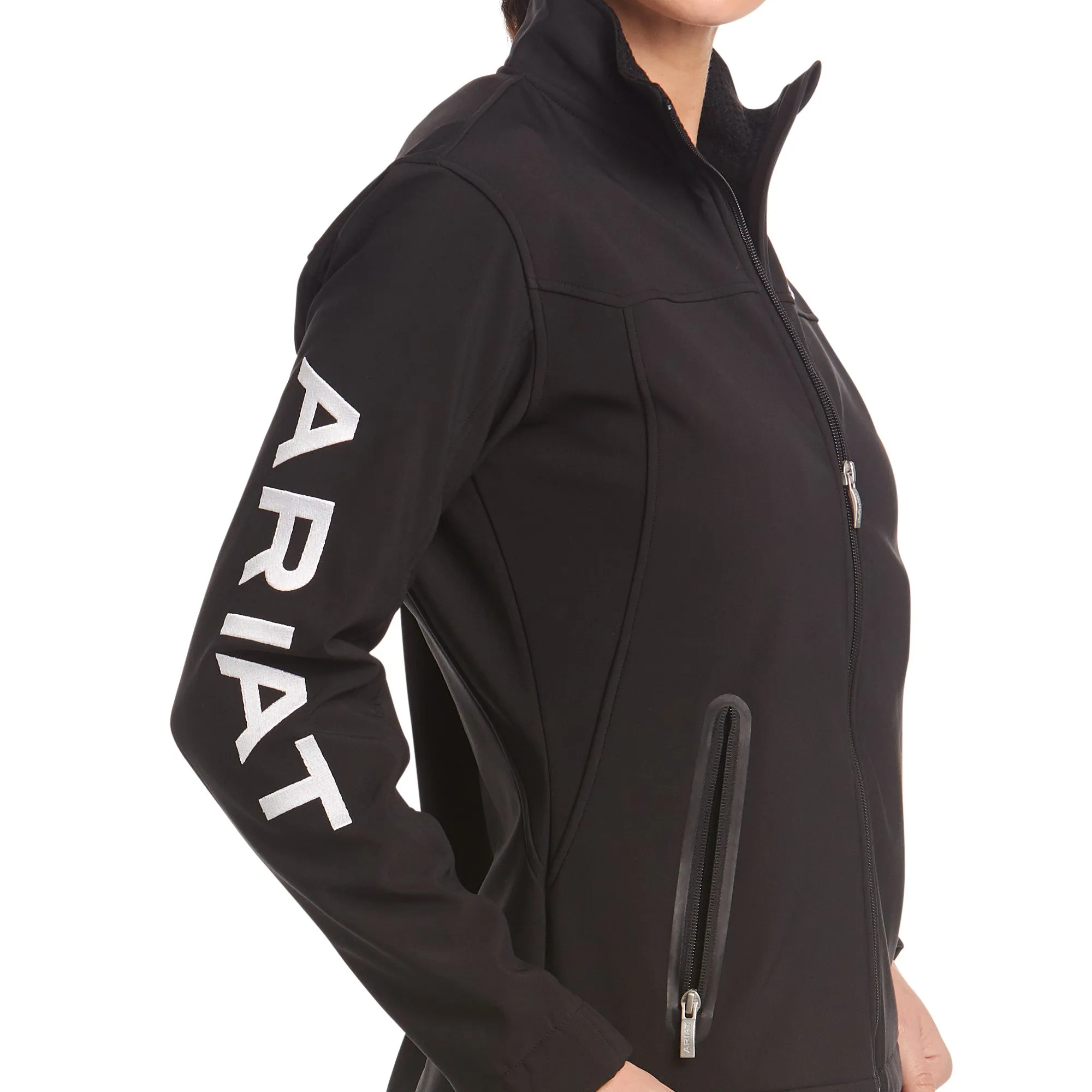 10019206 Ariat Women's Team Softshell Jacket Black