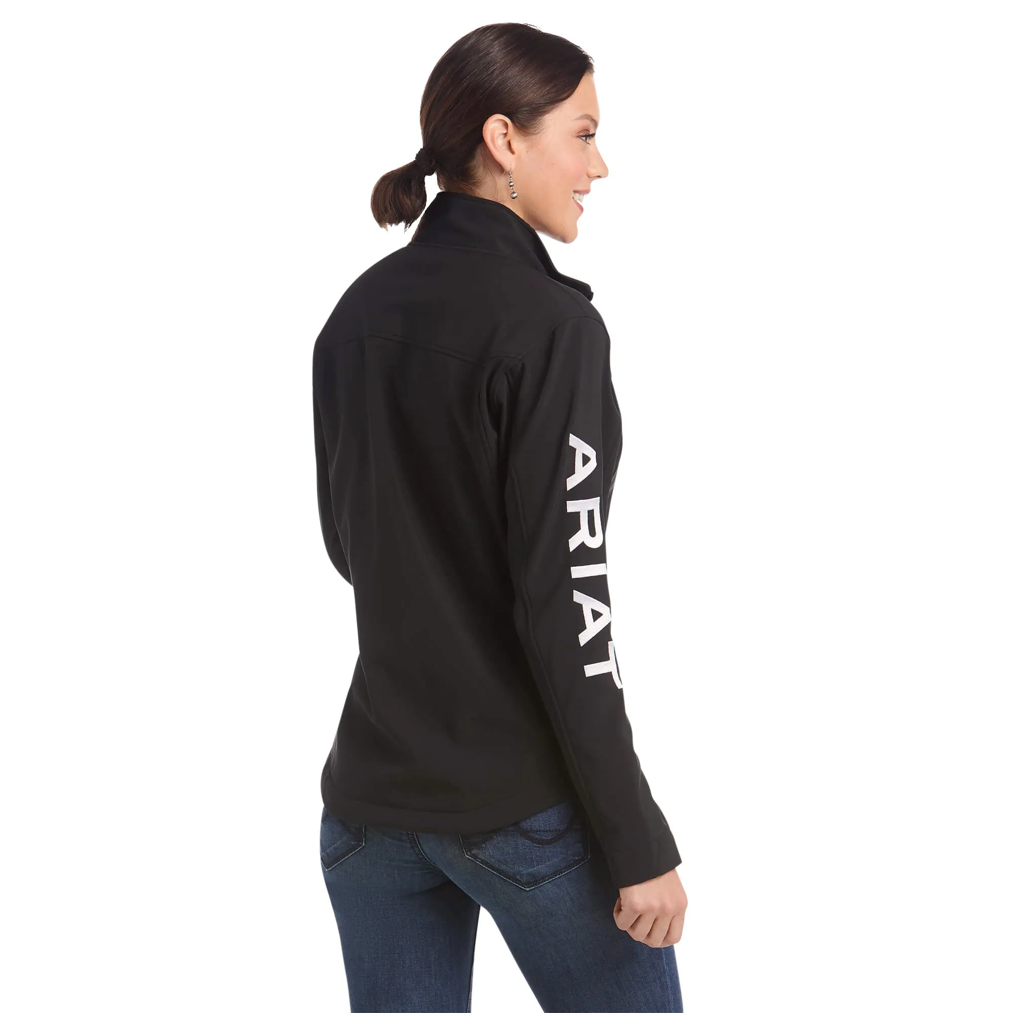 10019206 Ariat Women's Team Softshell Jacket Black