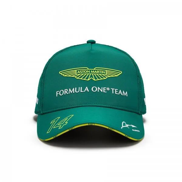 2024 Cappellino Fernando Alonso 14 Aston Martin Racing F1 Team Cognizant  Adulto verde