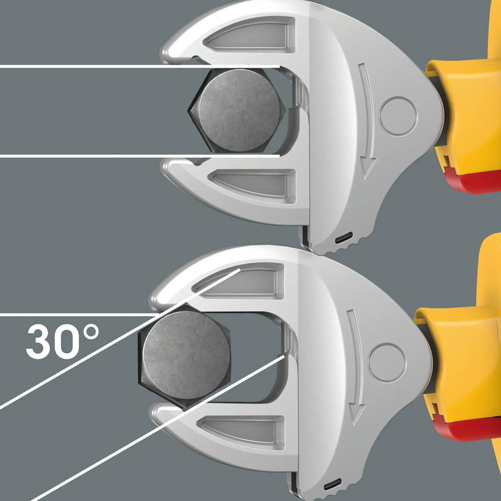6004 Joker VDE L VDE-insulated self-setting spanner, 16-19 x 5/8-3/4" x 226 mm - 05020153001