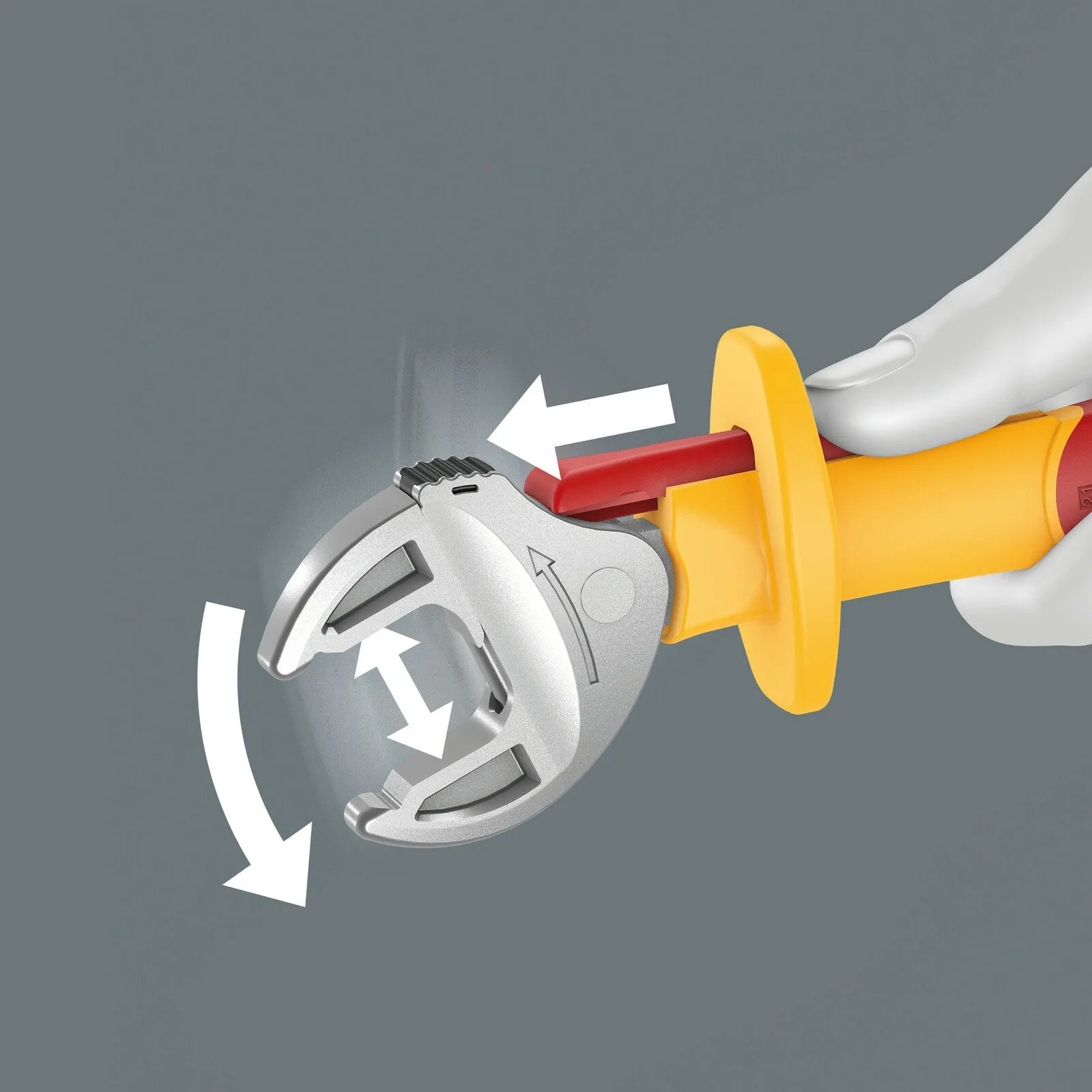 6004 Joker VDE L VDE-insulated self-setting spanner, 16-19 x 5/8-3/4" x 226 mm - 05020153001