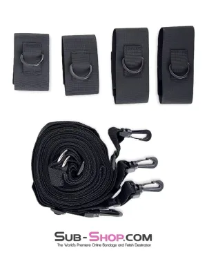 9993M      Tie Me Up, Tie Me Down BedBound SecureFit BDSM Restraint System - MEGA Deal