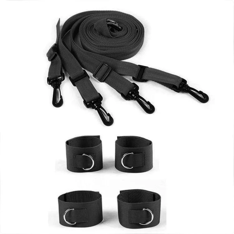 9993M      Tie Me Up, Tie Me Down BedBound SecureFit BDSM Restraint System - MEGA Deal