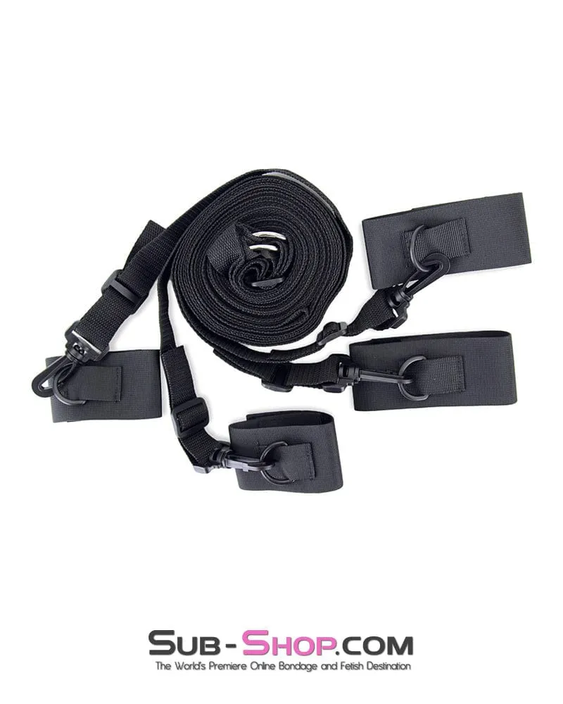 9993M      Tie Me Up, Tie Me Down BedBound SecureFit BDSM Restraint System - MEGA Deal