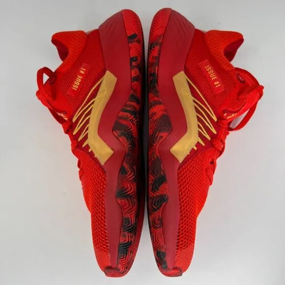 Adidas Mens EG0490 Red Marvel D.O.N Issue 1 Iron Spider Size 8 Basketball Shoes