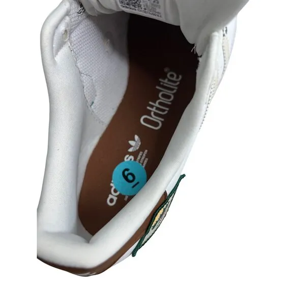 Adidas Superstar Adventure Camp Kids Sneakers White/Brown Ortholite Size 6