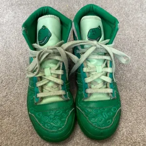 Adidas X Disney Pixar Toy Story Rex Green Dinosaur High Top Sneakers Size 1