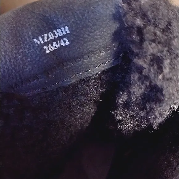 All Saints Zip Up Suede Shearling Sneakers