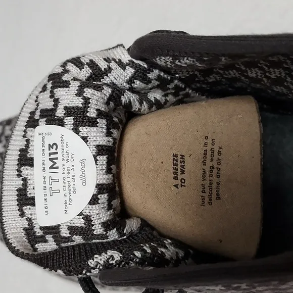 Allbirds mens Tree Toppers Houndstooth sneakers