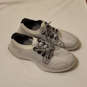 Allbirds Men's White Blue Low Top Lace Up Tree Dasher Sneakers Sz 13.5