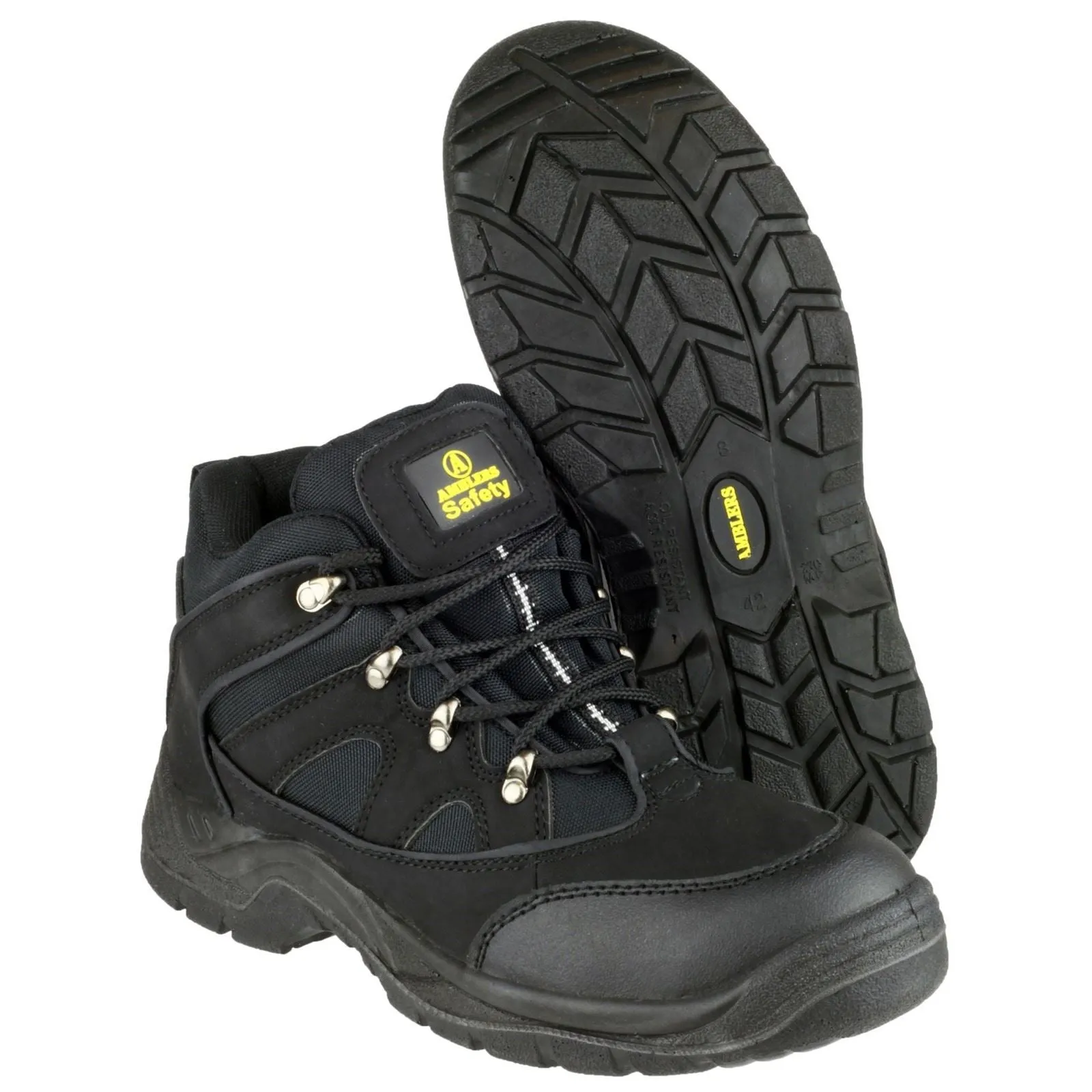 Amblers Men Boots - FS151 Vegan Friendly Safety Boots in Black, 4-13