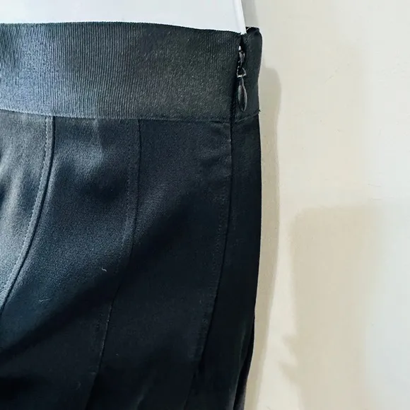 &amp; Other Stories Contrasting Pleated Satin A-line Midi Skirt NWOT US Size 2
