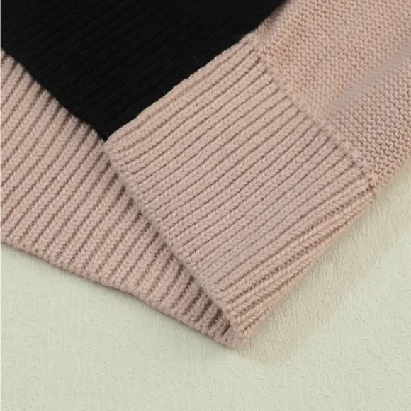 Arden colorblock ribbed sweater