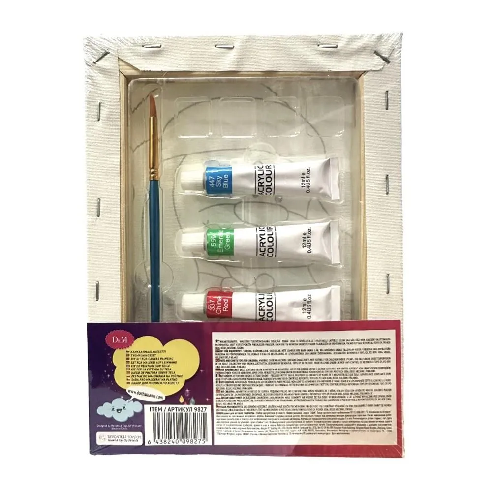Art DIY Canvas Painting Kit 2 Designs - Set of 2