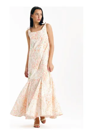 Ashley Coral Floral Dress