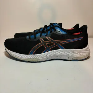 ASICS Gel-Excite 8 Black Blue Mesh Lace Up Low Top Running Sneakers Sz Mens 11.5