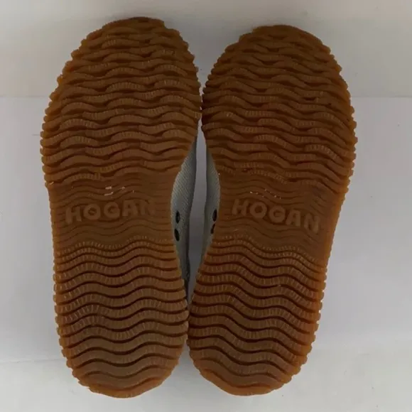 Authentic Hogan designer canvas dress shoes Sz 10 little boys Euro 28
