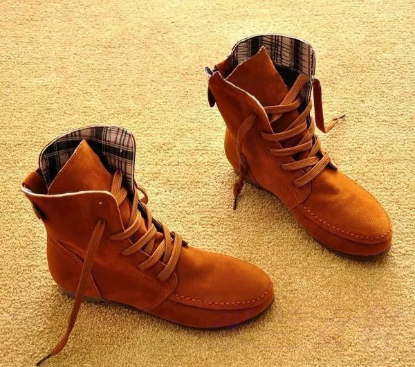 Autumn and Winter Boots Snow Boots for Women and Men Martin Boots Suede Leather Boots Couples Shoes Cotton