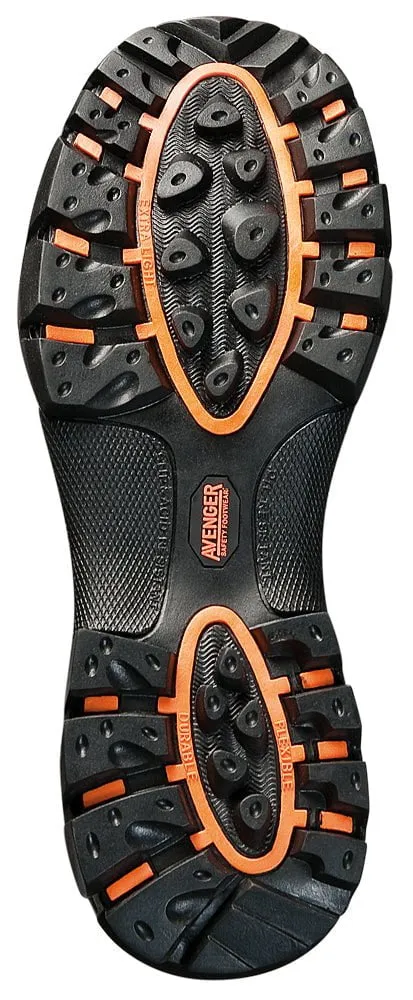 Avenger Mens Composite Toe EH WP Insulated Hiker W Brown Boots Leather