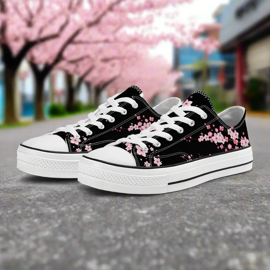 B&W Sakura Low Top Canvas Shoes