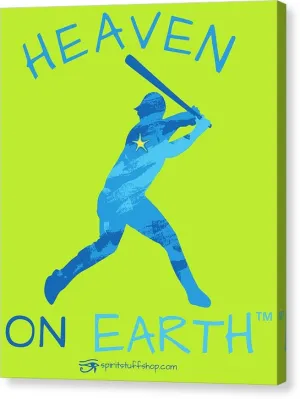 Baseball Heaven On Earth - Canvas Print