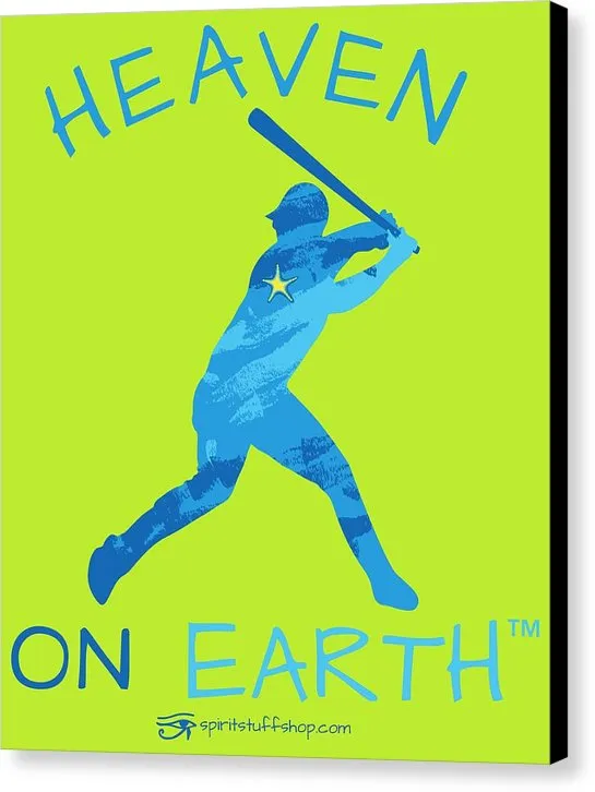 Baseball Heaven On Earth - Canvas Print