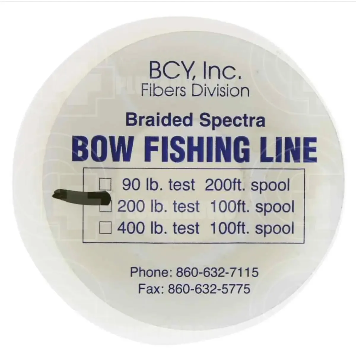 BCY 200# Bowfishing Braided Spectra Line (100 Foot)