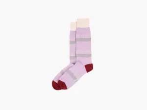 Birdseye Colorblock-Lilac/Grey