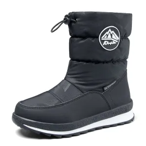 Black/Blue Winter Outdoor Waterproof Snow Boots