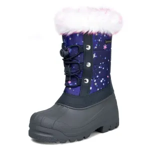 Blue Fur Collar Outdoor Sports Snow Boots