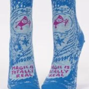 BlueQ Women's Ankle Socks: Magic Is Totally Real
