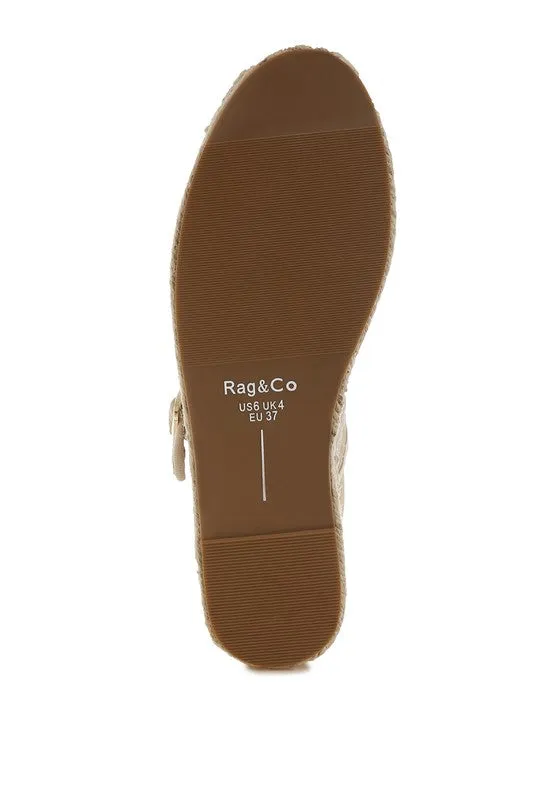 Bolean Soft Suede Leather Mary Jane Espadrilles