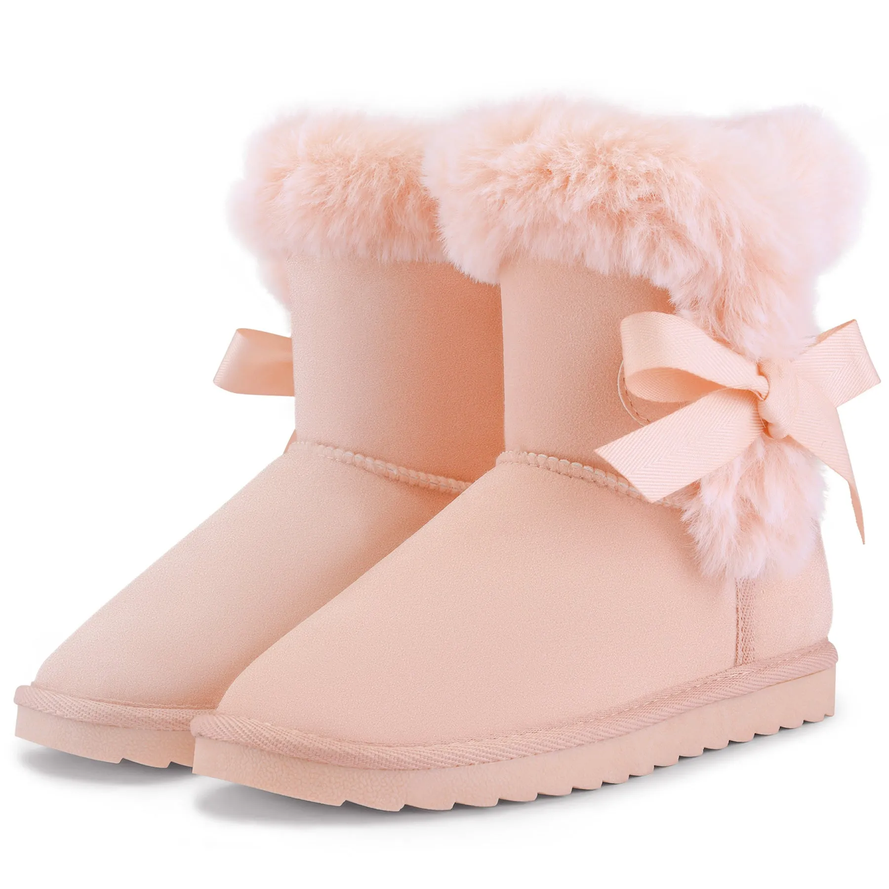 Bow Tie Warm Fur Lined Snow Boots