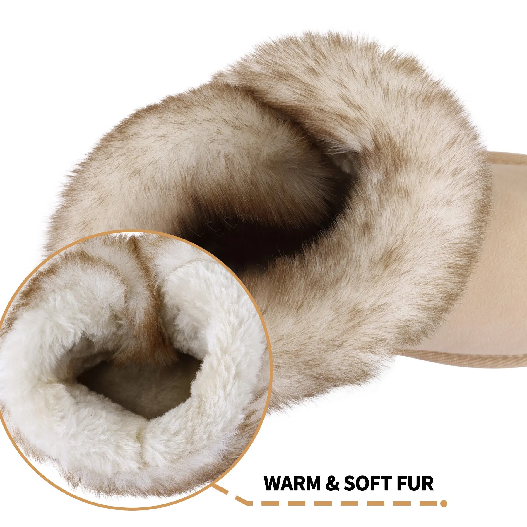 Bow Tie Warm Fur Lined Snow Boots