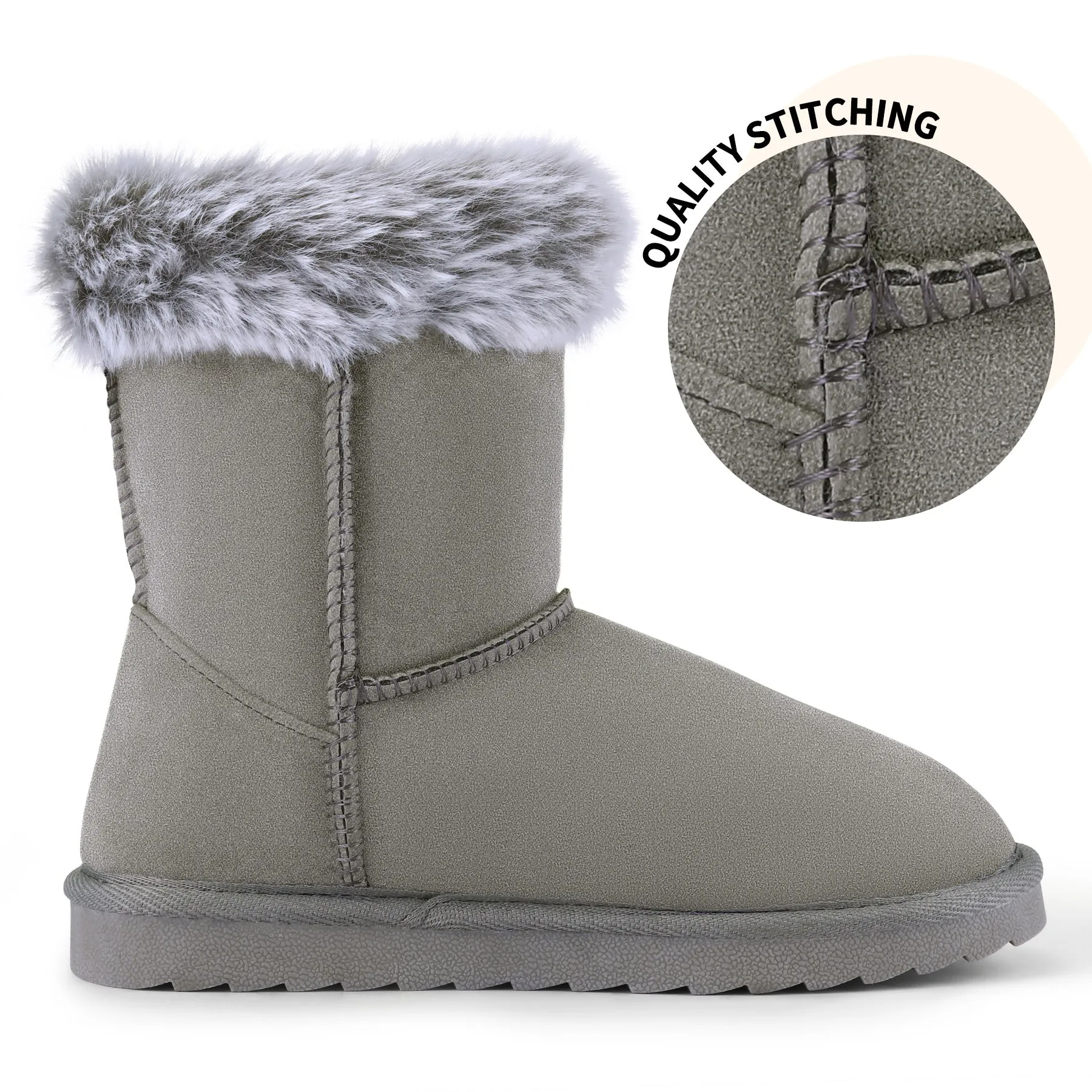 Bow Winter Warm Snow Boots for Kids