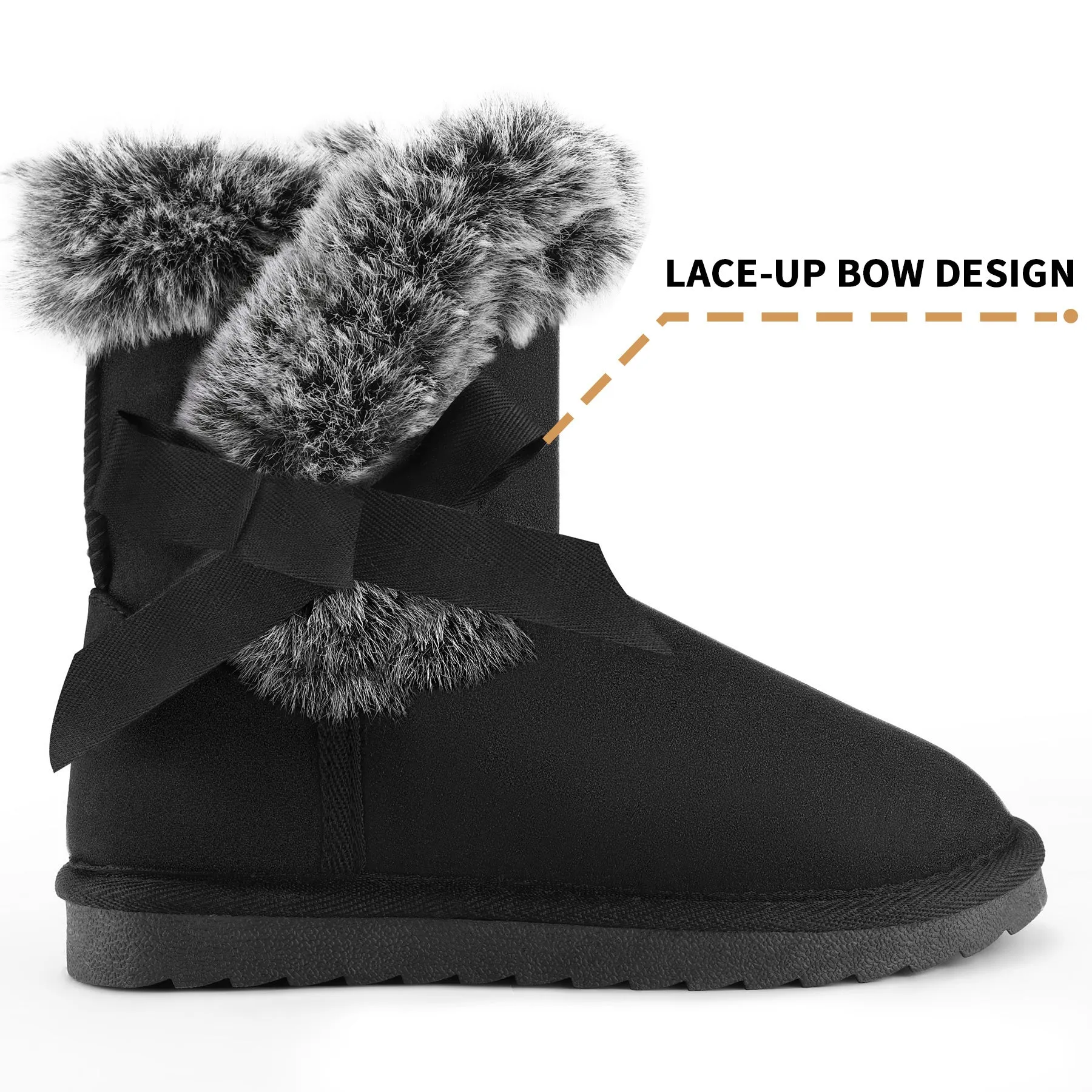 Bow Winter Warm Snow Boots