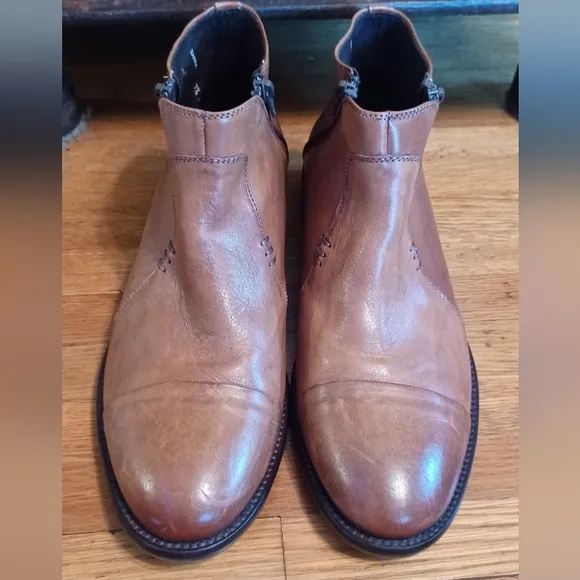 Bracco Bucci Zarra tan genuine leather made in Spain men's 7.5