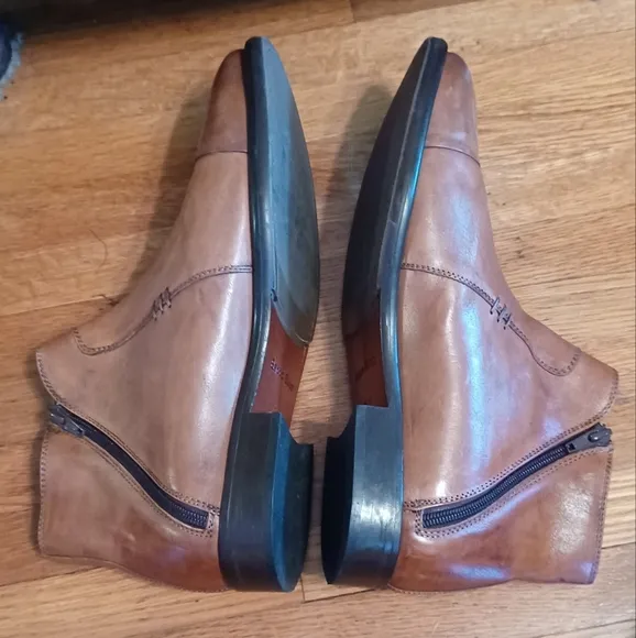 Bracco Bucci Zarra tan genuine leather made in Spain men's 7.5