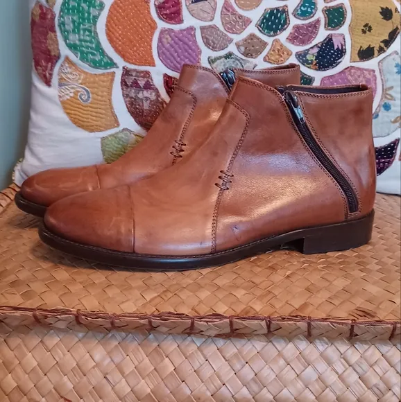 Bracco Bucci Zarra tan genuine leather made in Spain men's 7.5