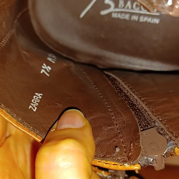 Bracco Bucci Zarra tan genuine leather made in Spain men's 7.5