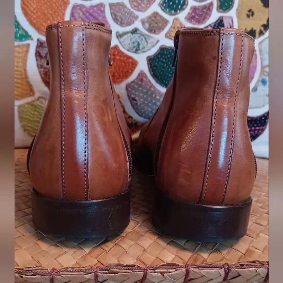 Bracco Bucci Zarra tan genuine leather made in Spain men's 7.5