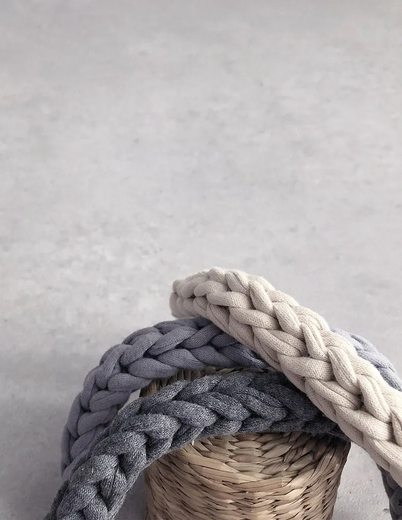 Braided Hairband White