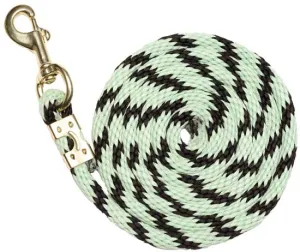 Braided Nylon Lead Black & Mint