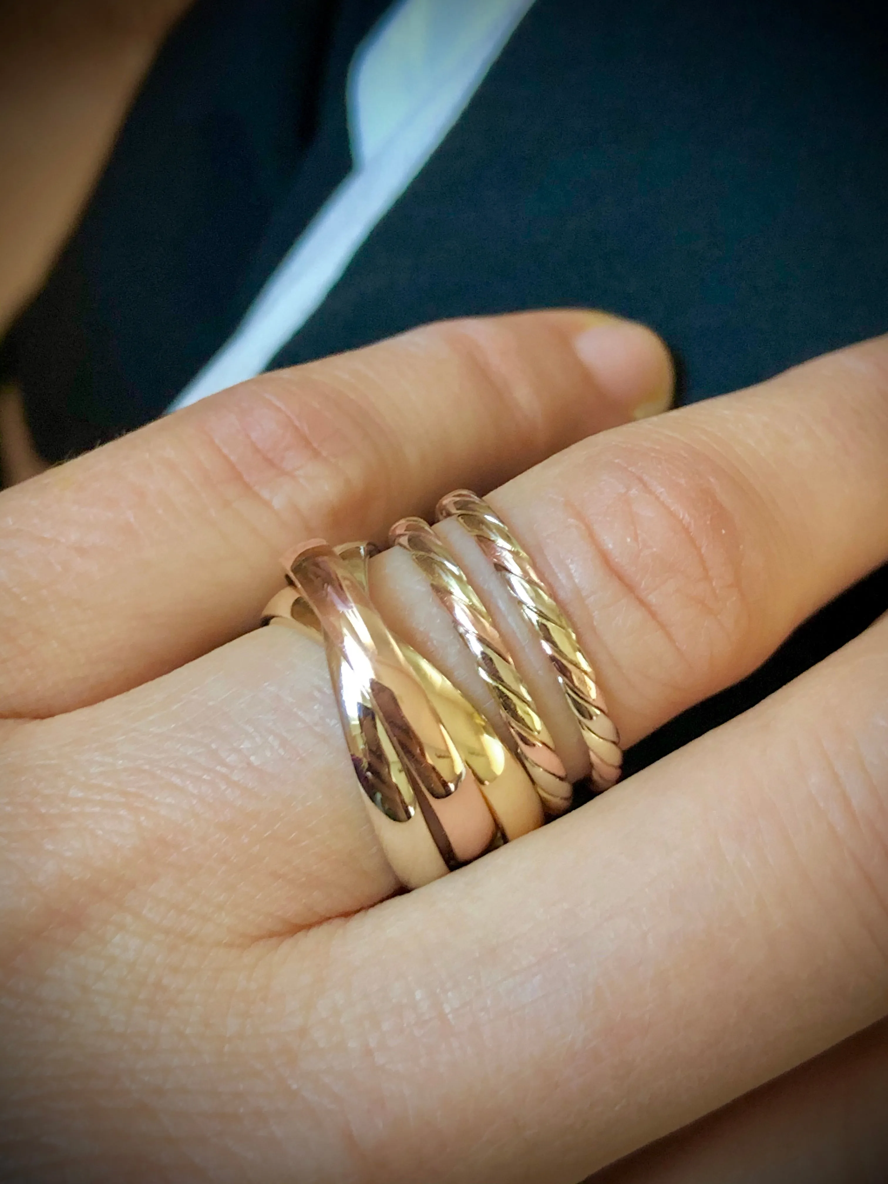 BRAIDED THREE TONE STACK BAND