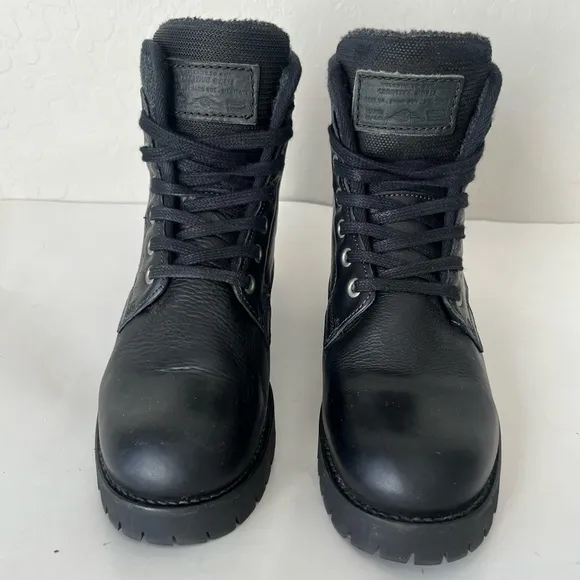 Bull Boxer Carmen leather moto boots black 11