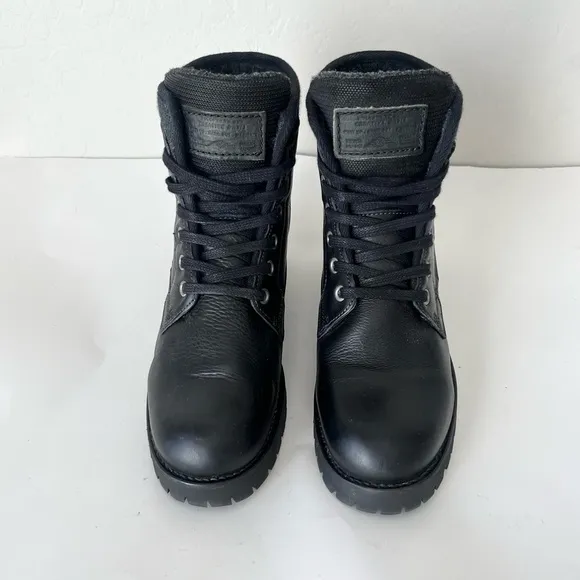Bull Boxer Carmen leather moto boots black 11