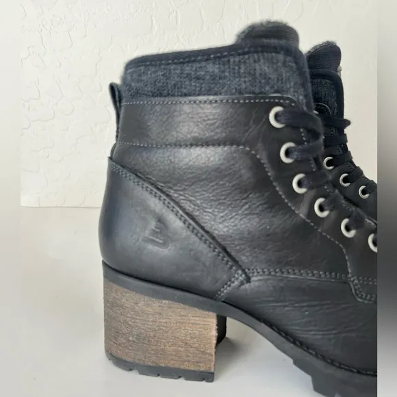 Bull Boxer Carmen leather moto boots black 11