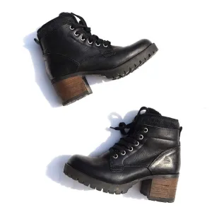 Bull Boxer Carmen leather moto boots black 11